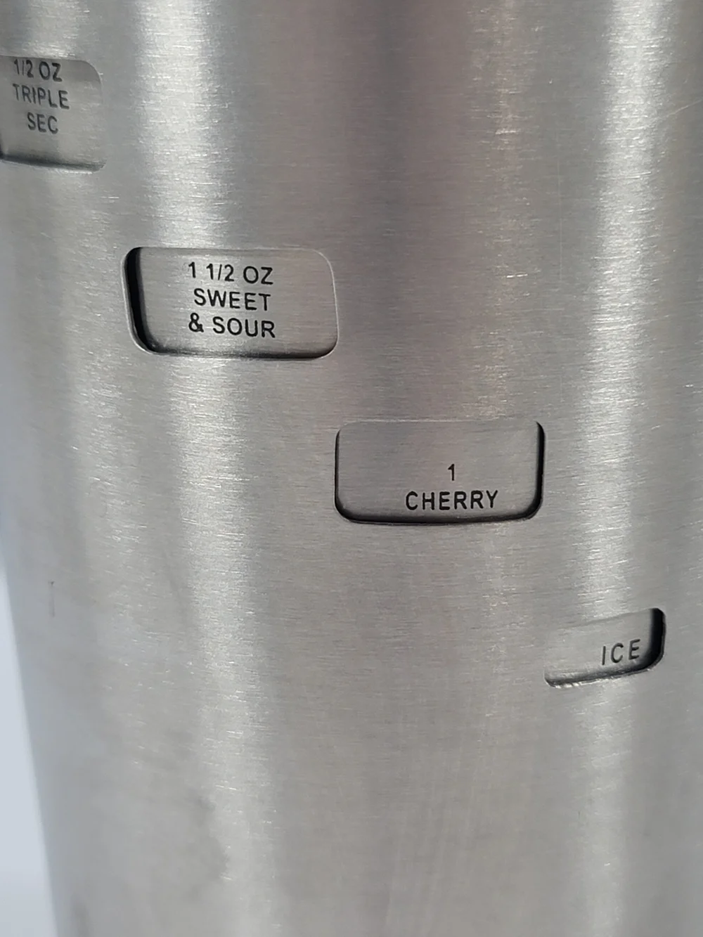 Dial A Drink Cocktail Shaker - Stainless Steel 15 Recipes Strainer